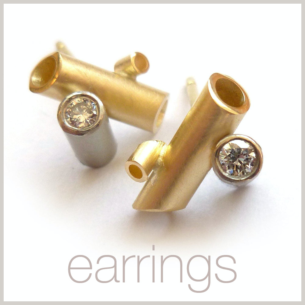 Contemporary jewellery remodelling commissioning earrings