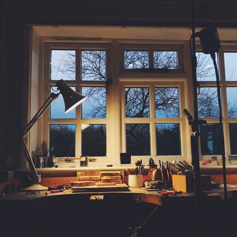 Autumn is here in my jewellery making studio Herefordshire