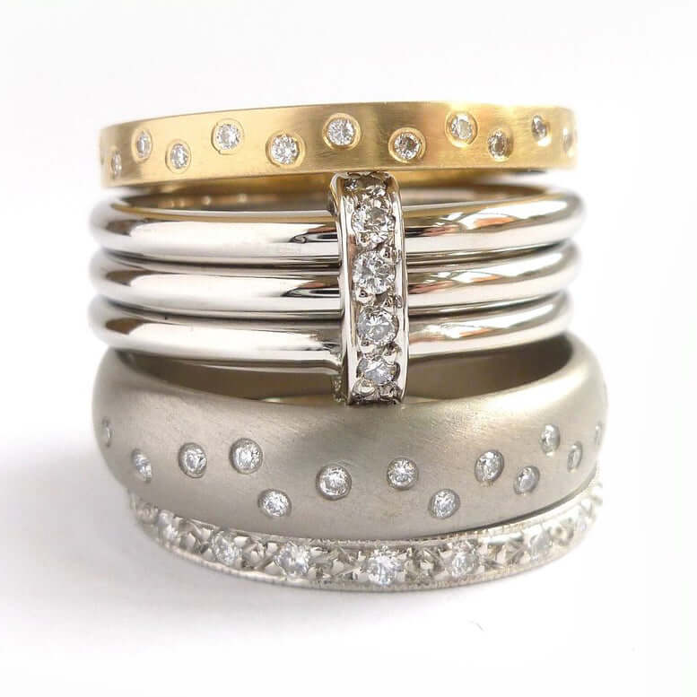 Modern eternity rings. Contemporary, bespoke and handmade.