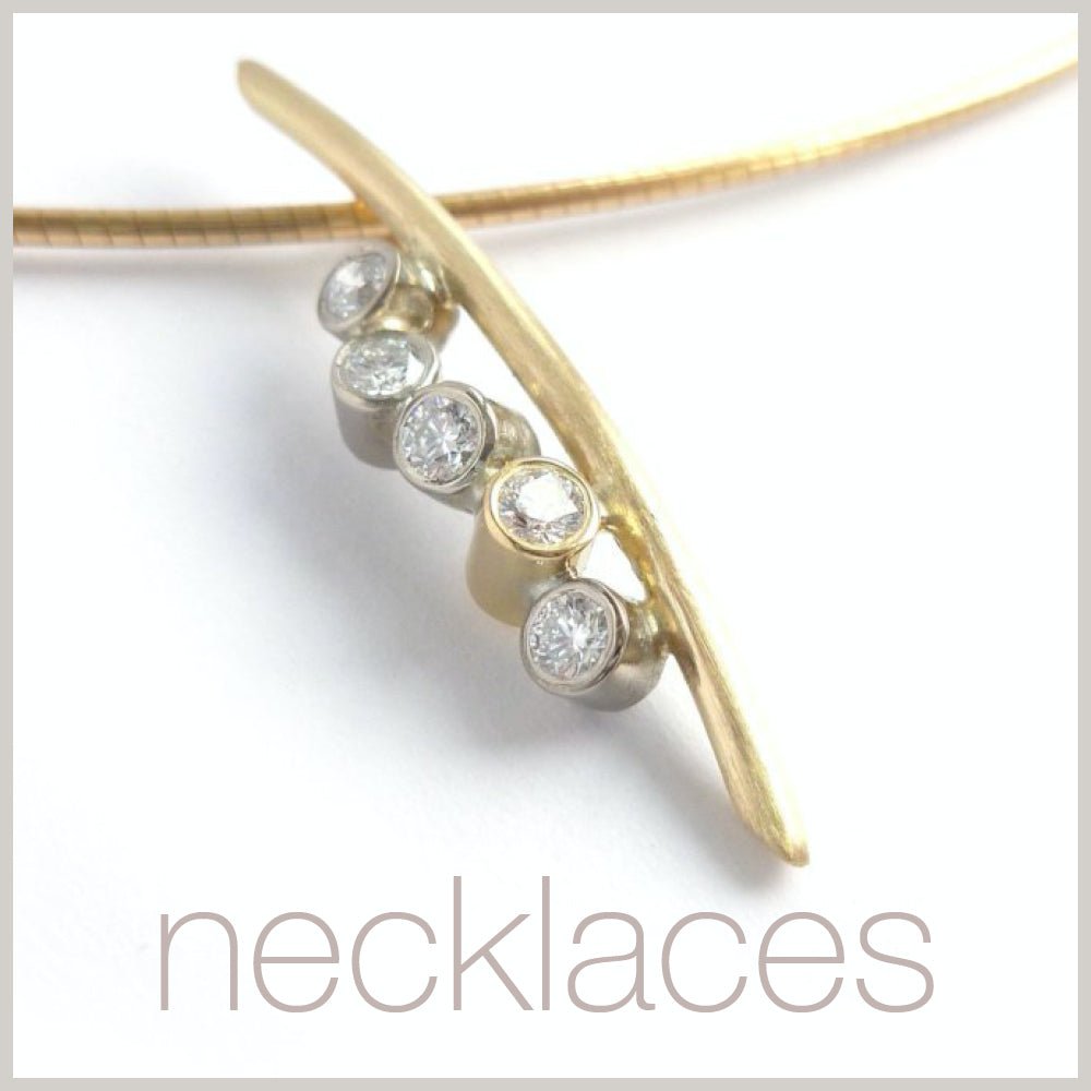 Contemporary jewellery remodelling commissioning necklaces
