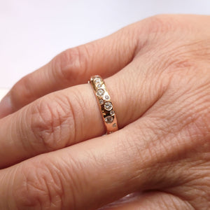 Eternity ring - bespoke handmade contemporary rose gold