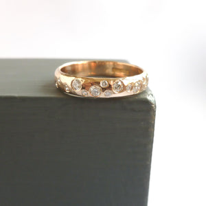 Eternity ring - bespoke handmade contemporary rose gold