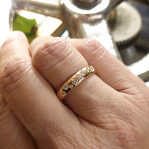 Eternity ring - bespoke handmade contemporary rose gold