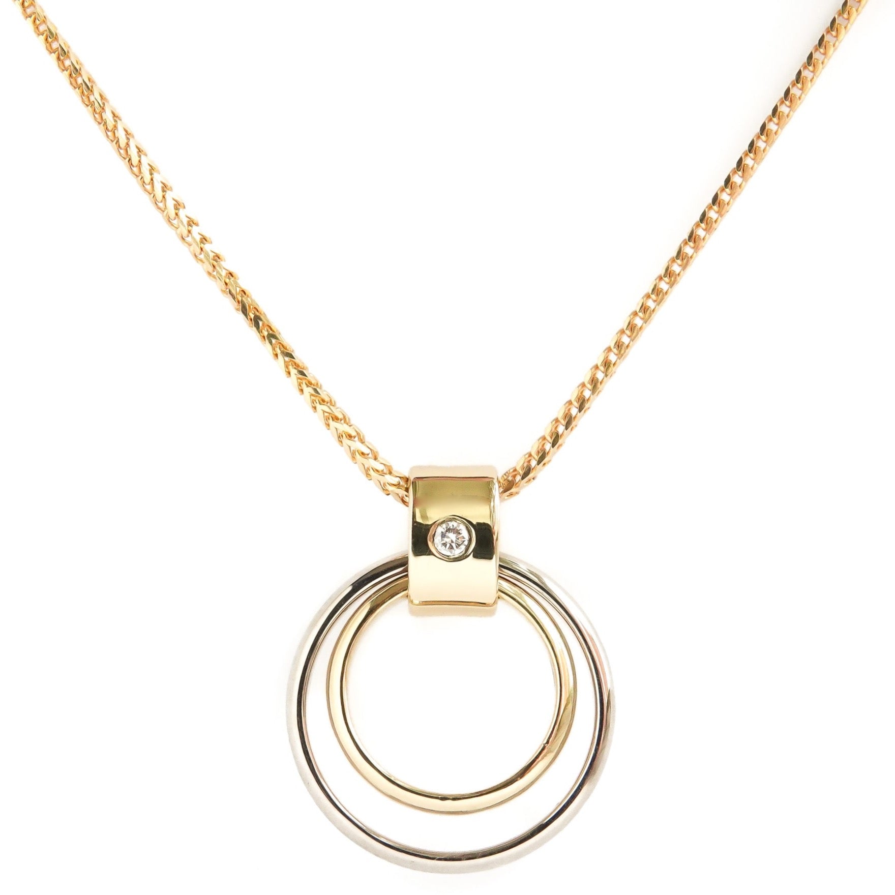Silver 18ct Gold Diamond Necklace pendant contemporary bespoke handmade Sue Lane