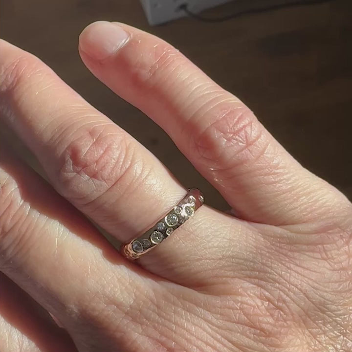 Eternity ring - bespoke handmade contemporary rose gold