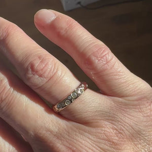 Eternity ring - bespoke handmade contemporary rose gold
