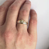 Contemporary jewellery engagement ring. Remodelling commissioning.