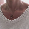 Platinum necklace, pendant, with diamonds, contemporary, bespoke, modern and unique.