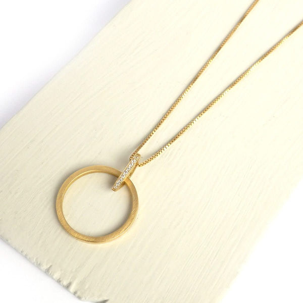 Contemporary jewellery, gold and diamond bespoke handmade necklace pendant.