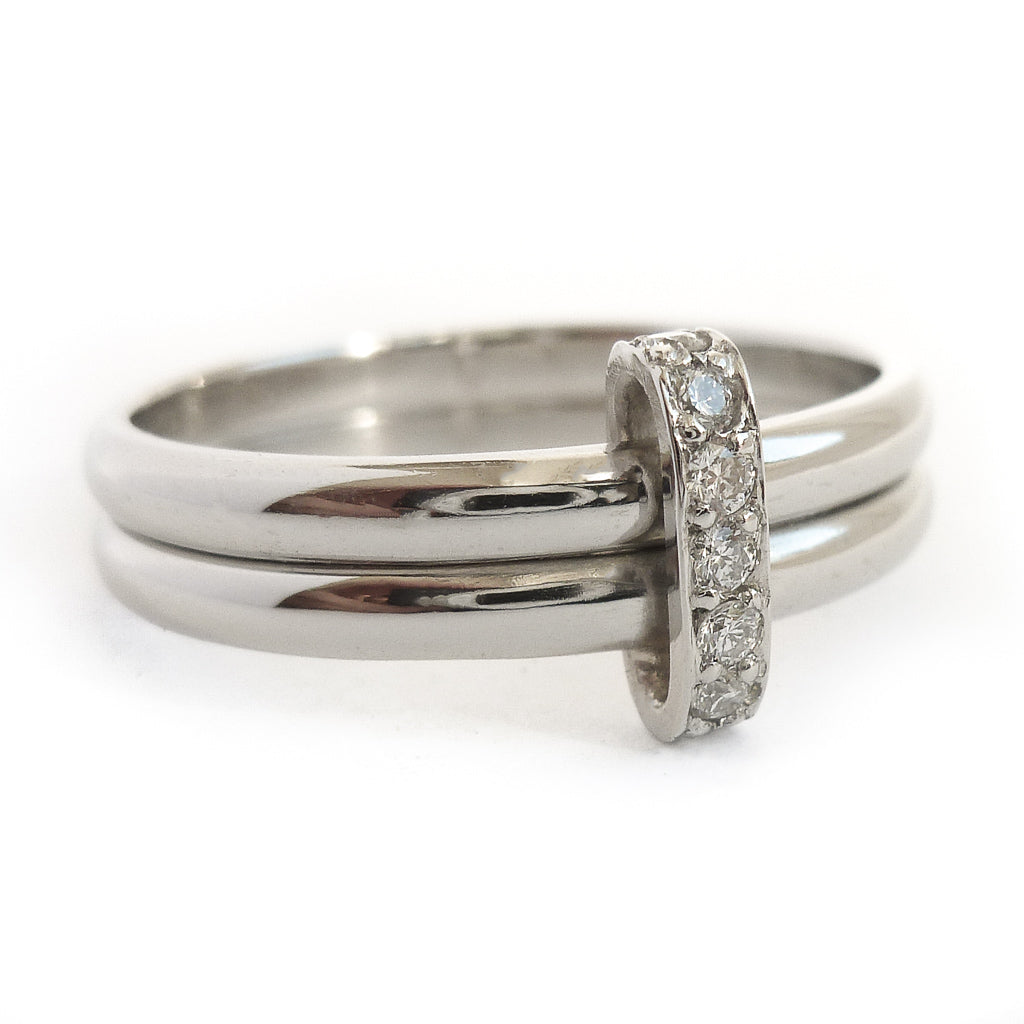 Platinum and Diamond Ring