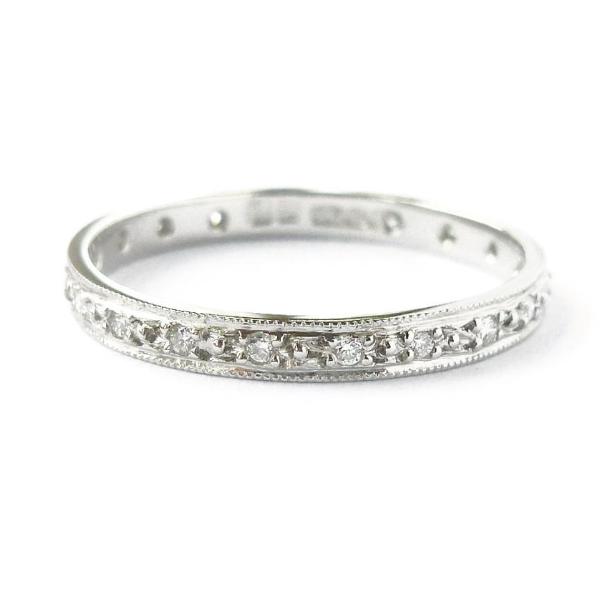 A beautiful classic platinum and diamond wedding or eternity ring handmade by Sue 