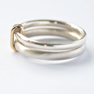 Silver and 18k gold ring (new01) - Sue Lane Contemporary Jewellery - 2
