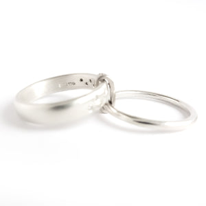 Modern contemporary silver and diamond ring. Beautiful dress ring or bespoke eternity ring. Sue Lane.