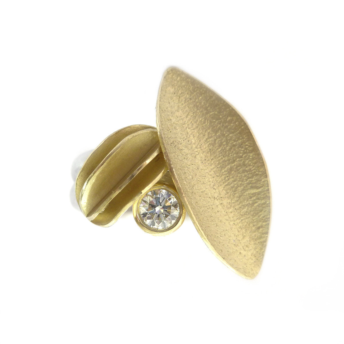 18k Gold and Diamond Ring (OF14) - Sue Lane Contemporary Jewellery - 1