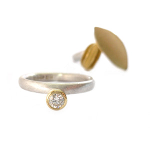 18k Gold and Diamond Ring (OF14) - Sue Lane Contemporary Jewellery - 3