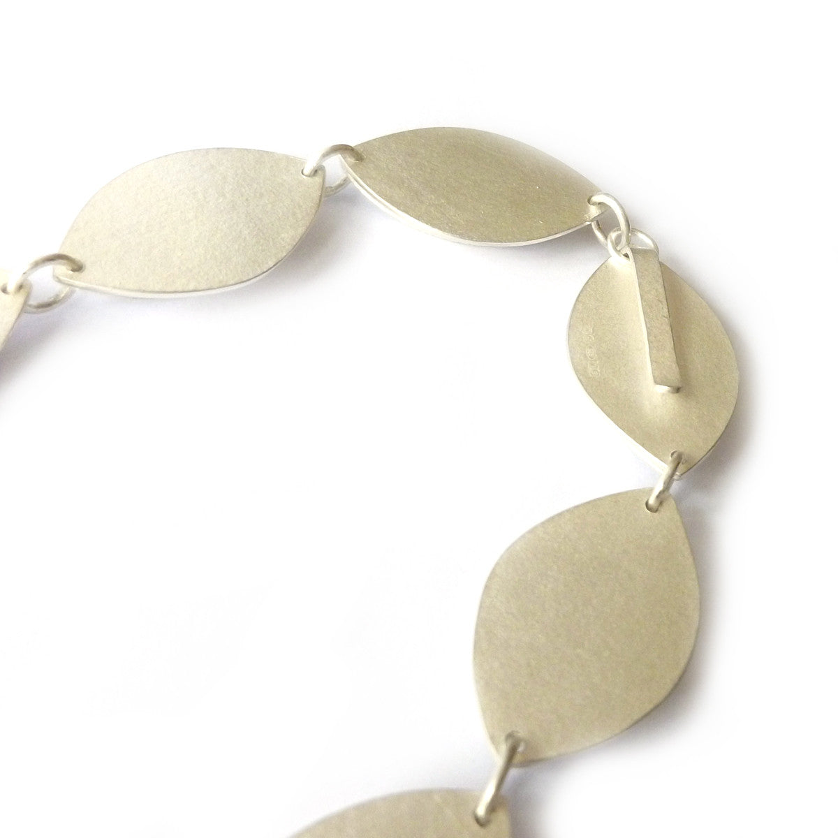 Silver Fold Necklace (fdsn12) - Sue Lane Contemporary Jewellery - 2