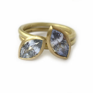 SOLD: 18k Gold and Sapphire Ring Set (OF34) - Sue Lane Contemporary Jewellery - 2