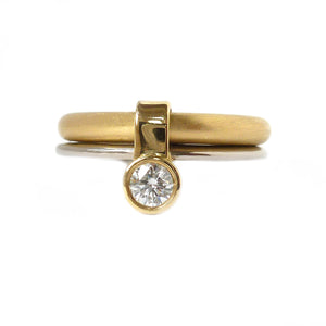 18k Gold and Diamond Ring (r14) - Sue Lane Contemporary Jewellery - 1
