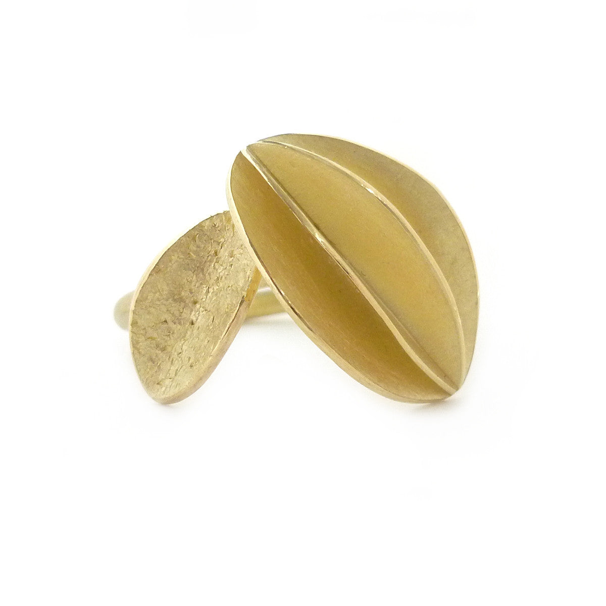SOLD: 18k Gold and Yellow Sapphire Ring (OF28) - Sue Lane Contemporary Jewellery - 3