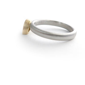 modern simple cognac diamond engagement ring by designer Sue Lane