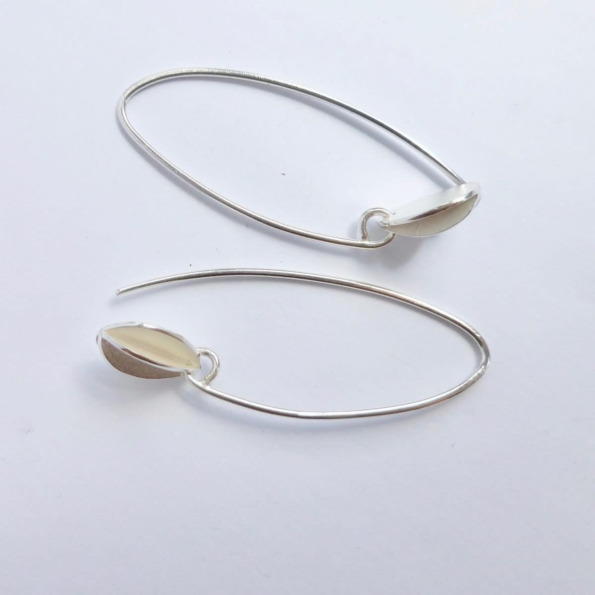 Silver hook earrings - simple and beautiful