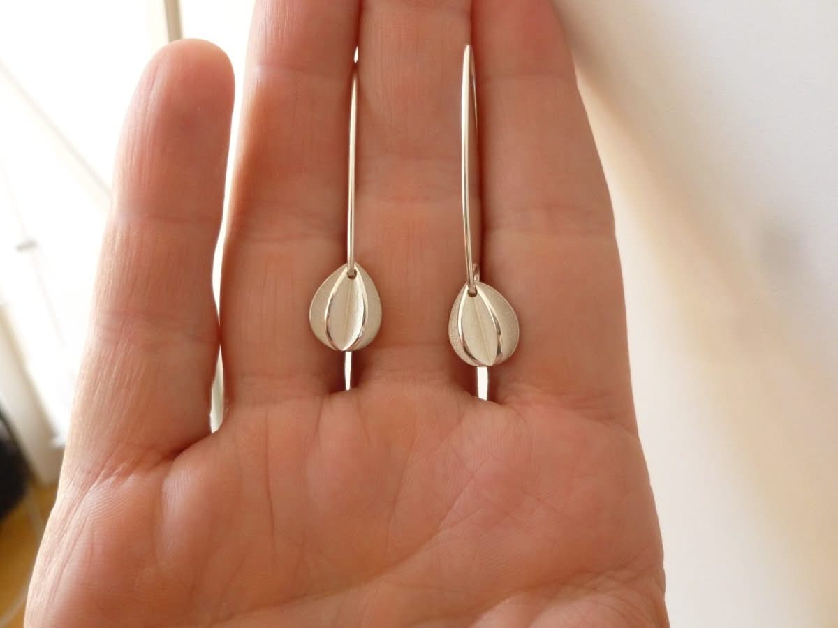 Silver hook earrings - simple and beautiful