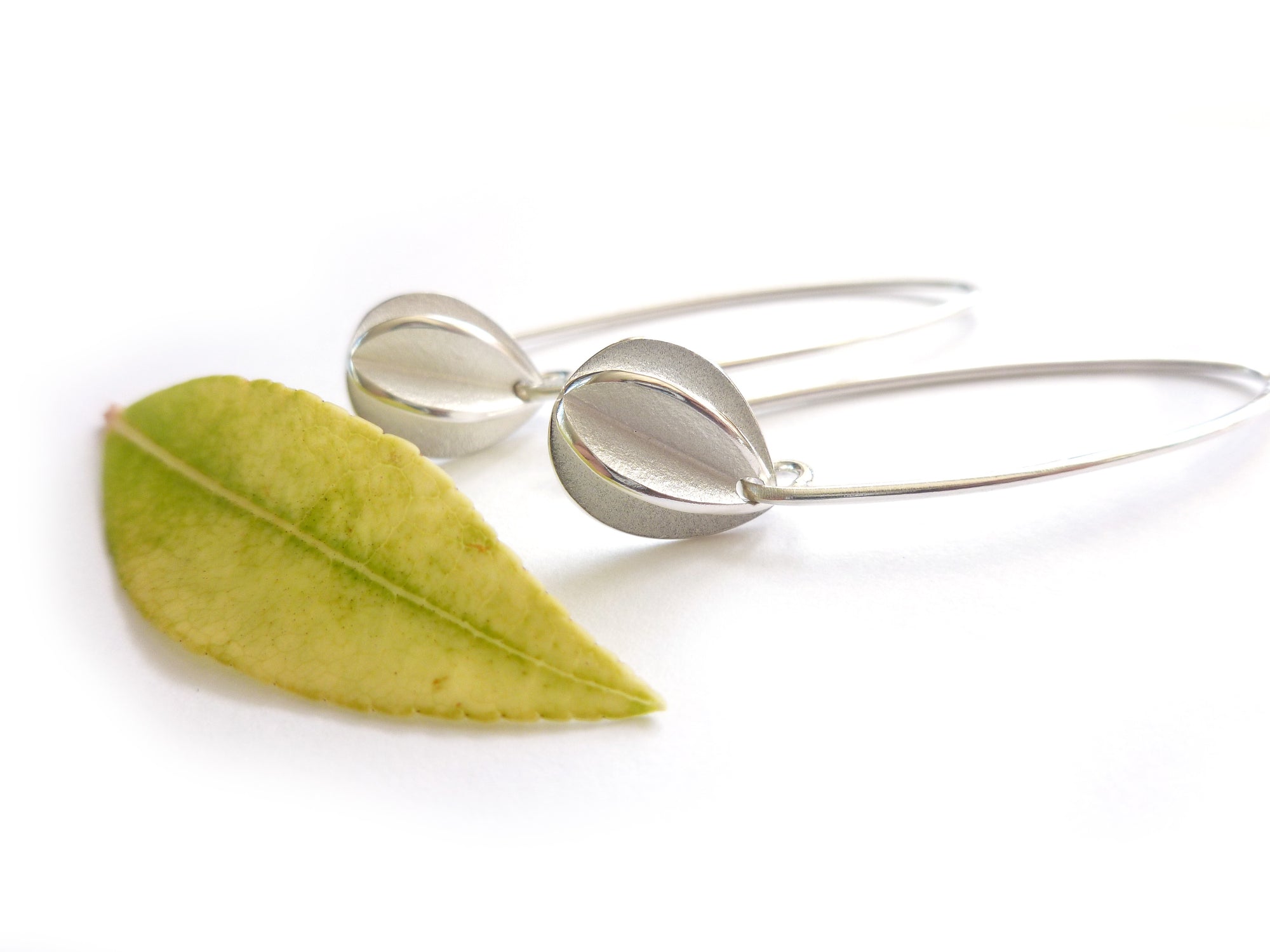 Silver hook earrings - simple and beautiful