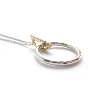 Handmade, unique, modern and contemporary necklace, pendant by Sue Lane, Herefordshire UK.