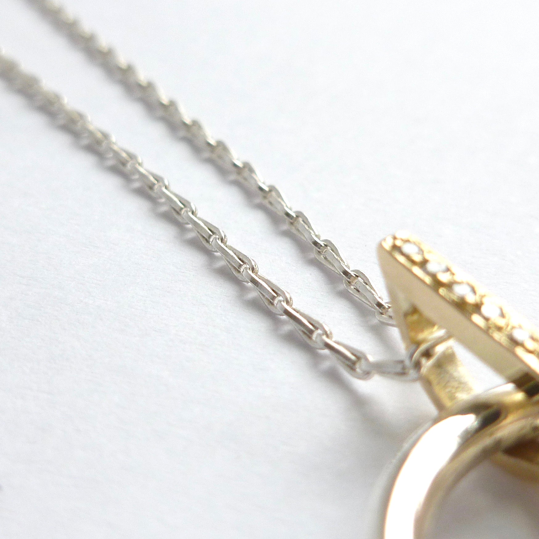 Handmade, unique, modern and contemporary necklace, pendant by Sue Lane, Herefordshire UK.