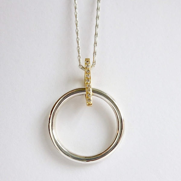Handmade, unique, modern and contemporary necklace, pendant by Sue Lane, Herefordshire UK.