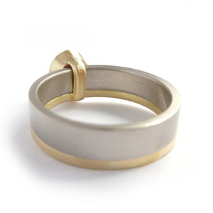 Ruby wedding anniversary ring gold contemporary Sue Lane Herefordshire 
