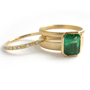 Contemporary simple unique and modern - jewellery ring commission - wedding engagement.