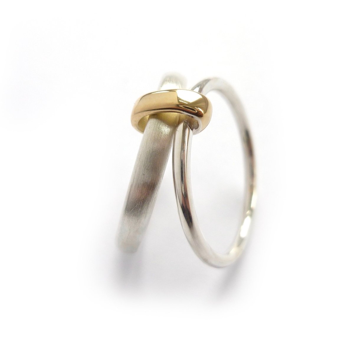 Silver and 18ct gold ring - contemporary, unique and bespoke