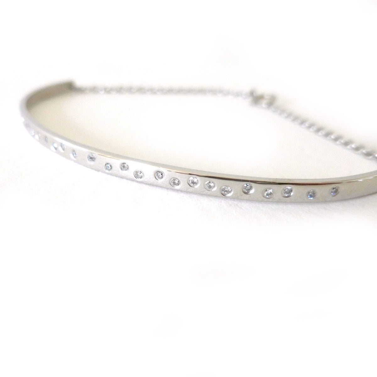 platinum and diamond eternity bracelet 